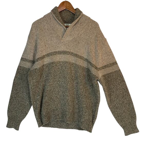 Lord Jeff Vintage Mountain Marls Sweater Men’s Size XL Wool Shawl Collar - Picture 1 of 8